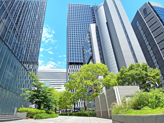 地域のビジネス街